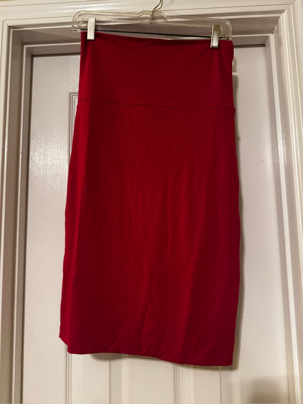 Aleeza Paris Burgundy Pencil Skirt - Women's Figure-Flattering Style